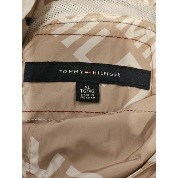 New With Tags Tommy Hilfiger Full Zip Windbreaker Men's XL Tan - Picture 4 of 9